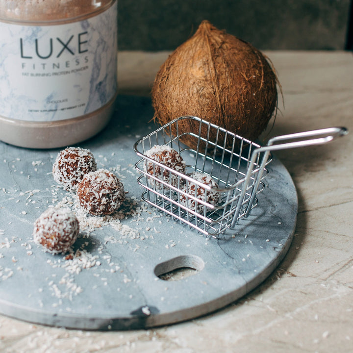 Chocolate Coconut Protein Balls